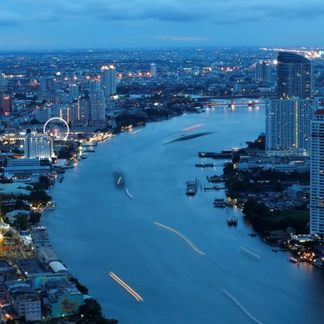 A view of Chao Phraya river in Bangkok, Thailand